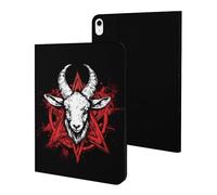 Pentagram with Demon Baphomet Satanic Goat Compatible with iPad Protective Case iPad 10代 (10.9in)