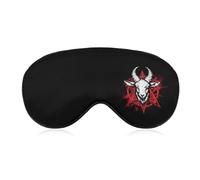 Pentagram with Demon Baphomet Satanic Goat Eye Mask Sleep Masks Soft Blackout Eye Cover for Women Men