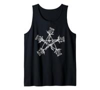 Pentagram with the 5 Elements Gothic Occult Witchcraft Witch Tank Top