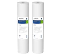 Pentair Pentek DGD-7525-20 Big Blue Water Filter, 20-Inch Whole House Sediment Filter Cartridge Replacement, Dual-Gradient Density Spun Polypropylene, 20" x 4.5", 25 Micron, Pack of 2, White