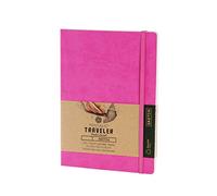 Pentalic Traveler Pocket Journal Sketch, 8" x 6", Bright Pink