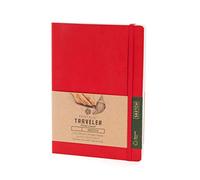 Pentalic Traveler Pocket Journal Sketch, 8" x 6", Red