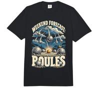 Pentanque Weekend Forecast Boules Comfort Colors Adult Heavyweight T-Shirt