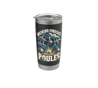 Pentanque Weekend Forecast Boules Stainless Steel Insulated Tumbler
