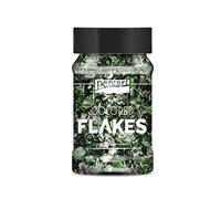 Pentart Colored foil Flakes min. 1 g, Green-Silver, ONE