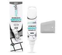 PentaUSA Grout Reviver - Ready Mixed Grout, Tile Adhesive, Fast Drying, No Sealer Required, Perfect for Bathroom, Shower and Kitchen + Mould Protection - 250gr (Grey)