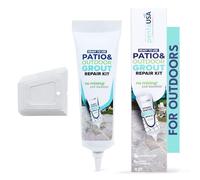 PentaUSA Patio Grout - Ready Mixed Paver Grout, Polymeric Sand for Pavers and Paving Slabs, Tile Grout Repair for Patios, Stone Joints, Entryways, Gardens - Includes Grout Float - 400g