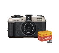 Pentax 17 Film Camera - Dark Silver - Camera + 10x 36 Exposure 35mm Fi
