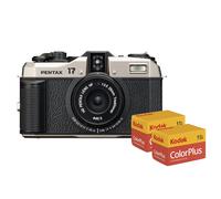 Pentax 17 Film Camera - Dark Silver (Camera + 2x 36 Exposure 35mm Film)
