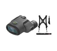 Pentax Papilio II 6.5 x 21 Porro Prism Binoculars Bundle with Harness and Lens Cleaning Pen (3 Items)