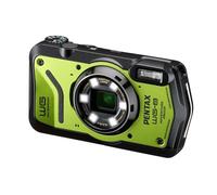 PENTAX WG-8 Green all-weather adventure camera, featuring outstanding waterproof, dustproof, shock-resistant performance, multi-application ring light for macro photography and webcam function