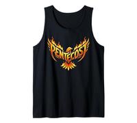 Pentecost Fire Dove Design Spiritual Faith Graphic Tee Tank Top
