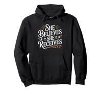 Pentecostal Grandma She Believed Received Faith Believe Pullover Hoodie