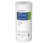 Pentek Pentair DGD-2501 155359-43 Big Blue 10-Inch Sediment Water Filter, 4.5" X 10", 100% Pure Polypropylene Gradient Density Cartridge, 1 micron