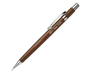 Pentel 0.3mm P200 Series Mechanical Pencil Lead with Brown Barrel, P203-E