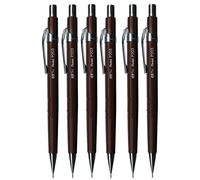 Pentel 0.3mm (P203) Brown P200 Series Automatic Mechanical Draughting Pencil Refillable Lead Eraser P203-E (Pack Of 6)