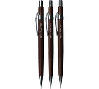 Pentel 0.3mm (P203) Brown P200 Series Automatic Mechanical Draughting Pencil Refillable Lead Eraser P203-E (Pack Of 3)