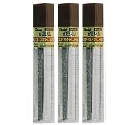 Pentel 0.3mm Size HB Shade Hardness Pencil Refill Replacement Spare Leads Hi Pollymer Super For Automatic & Mechanical Pencils (Pack Of 3 Tubes - 36 Pieces)