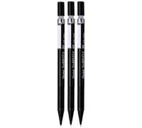 Pentel 0.5mm (A125) Black Sharplet 2 Automatic Pencil Drafting Mechanical Refillable Lead & Eraser A125-A (Pack Of 3)