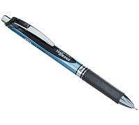 Pentel 0.5mm Energel-Xm Refilable Retractable Gel Roller with Metallic Looking Barrel - Black