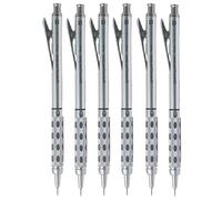 Pentel 0.5mm Lead Size Graphgear 1000 Automatic Proffesional Drafting Mechanical Pencil Rubber Grip Refillable Retractable PG1015-A (Pack Of 6)