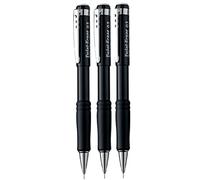 Pentel 0.5mm Lead Size Twist Erase Automatic Pencil Mechanical Drafting Pencil Lead Black Barrel Refillable QE515 (Pack Of 3)