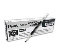 Pentel 0.7 mm EnerGel Permanent Ink Refills - Black Ink (Pack of 12 Refills)