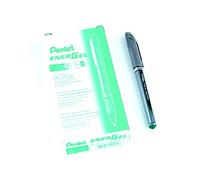 Pentel 0.7 mm Energel Plus Roller Gel Pen - Green (Pack of 12 Pens)