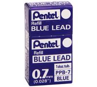 Pentel 0.7mm Coloured Pencil Leads - Blue (Pack of 12)