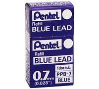 Pentel 0.7mm Coloured Pencil Leads - Blue (Pack of 12)