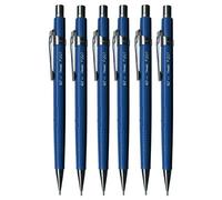 Pentel 0.7mm (P207) Blue P200 Series Automatic Mechanical Draughting Pencil Refillable Lead Eraser P207-C (Pack Of 6)