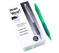 Pentel 0.7mm Wow Mechanical Pencil with Green Barrel, Box of 12 (AL407D)