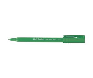 Pentel 0.8 mm Tip R50 Ball Pentel Roller Pen with Barrel - Green (1 Pen)