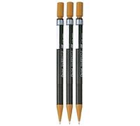 Pentel 0.9mm (A129) Brown Sharplet 2 Automatic Pencil Drafting Mechanical Refillable Lead & Eraser A129-E (Pack Of 3)