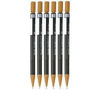 Pentel 0.9mm (A129) Brown Sharplet 2 Automatic Pencil Drafting Mechanical Refillable Lead & Eraser A129-E (Pack Of 6)