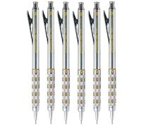 Pentel 0.9mm Lead Size Graphgear 1000 Automatic Proffesional Drafting Mechanical Pencil Rubber Grip Refillable Retractable PG1019-G (Pack Of 6)
