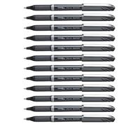 Pentel 1.0 mm Energel Plus Gel Rollerball Pen - Black (Pack of 12)