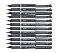 Pentel 1.0 mm Energel Plus Gel Rollerball Pen - Black (Pack of 12)