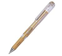Pentel 1.0mm Tip Hybrid Gel Grip Dx Metallic Gold Ink Pen with Chunky Barrel - Gold