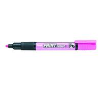 Pentel 4.0mm Bullet Point Paint Marker with Cellulose Based Paint Permanent Vivid Colours - Pink
