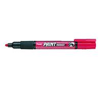 Pentel 4.0mm Bullet Point Paint Marker with Cellulose Based Paint Permanent Vivid Colours - Red