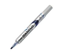 Pentel 4.0mm Tip Maxiflo White Board Liquid Ink Marker with Unique Push Button Ink Revival - Blue