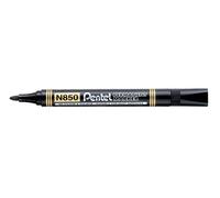 Pentel N850 Black Bullet Tip Permanent Marker Pen Metal Glass Wood Office X 10