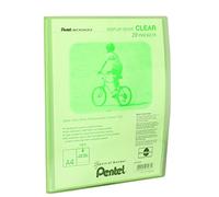 Pentel A4 Recycology Display Book with 20 Clear Pocket - Green