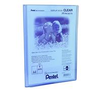 Pentel A4 Recycology Display Book with 30 Clear Pocket - Blue, 10,DCF243C