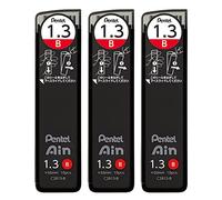 Pentel Ain AMZ-XC2813B3P Mechanical Lead, 0.05 inches (1.3 mm), B, 3 Pieces