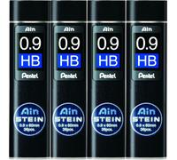 Pentel AIN Stein Mechanical Pencil Lead Refills - HB 0.9mm Pack of 4 (144 Leads)