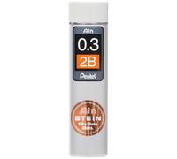 Pentel-Ain Stein Mechanical Refill Leads - 0.3mm - 2B - 1 Tube of 15 Leads