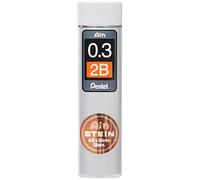 Pentel-Ain Stein Mechanical Refill Leads - 0.3mm - 2B - 1 Tube of 15 Leads