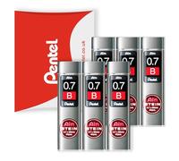 Pentel Ain Stein Mechanical Refill Leads - for Automatic/Mechanical Pencils - in Pentel Pillow Packaging (0.7mm B, Pack of 6)